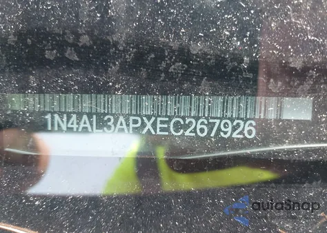 2014 Nissan Altima 2.5 Sl z USA, uszkodzony, nr VIN 1N4AL3APXEC267926